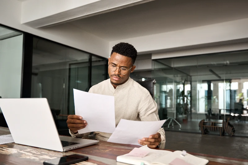 Underwrite reviewing loan docs